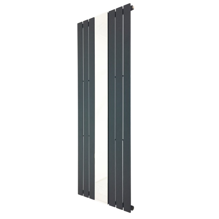 Corwen Anthracite Flat Panel Vertical Mirror Radiator