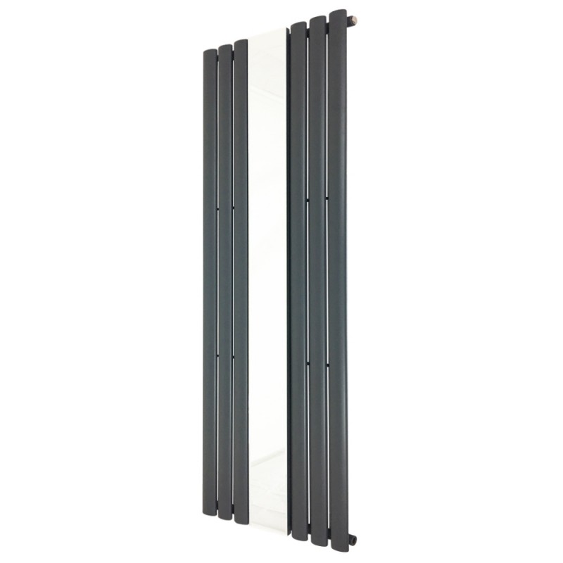 499mm (w) x 1800mm (h) Brecon Anthracite Mirror Radiator