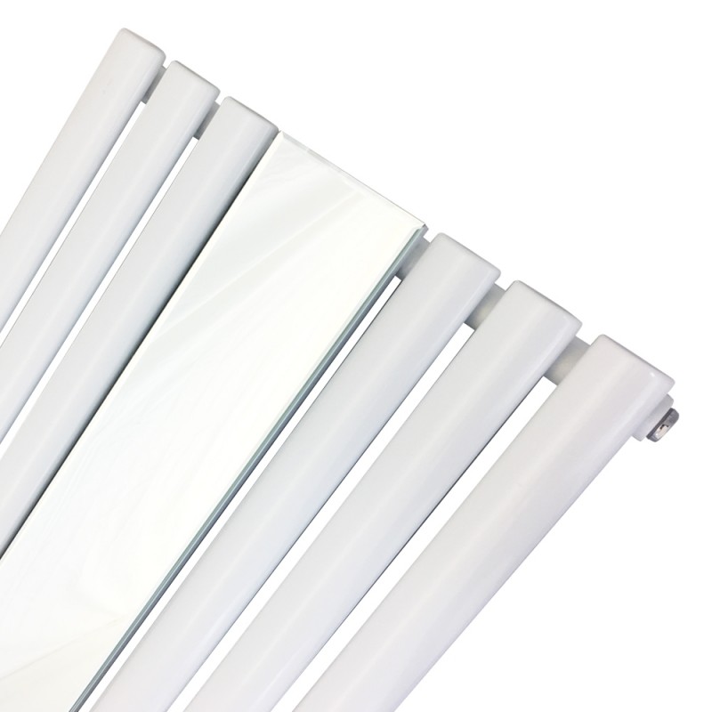 499mm (w) x 1800mm (h) Brecon White Mirror Radiator