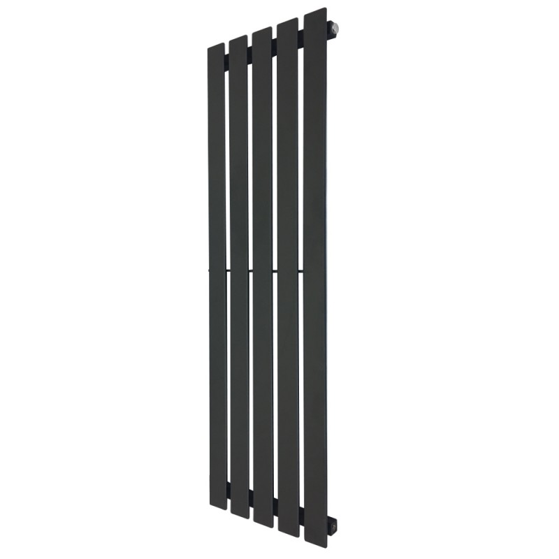 360mm x 1250mm Corwen Black Vertical Radiator