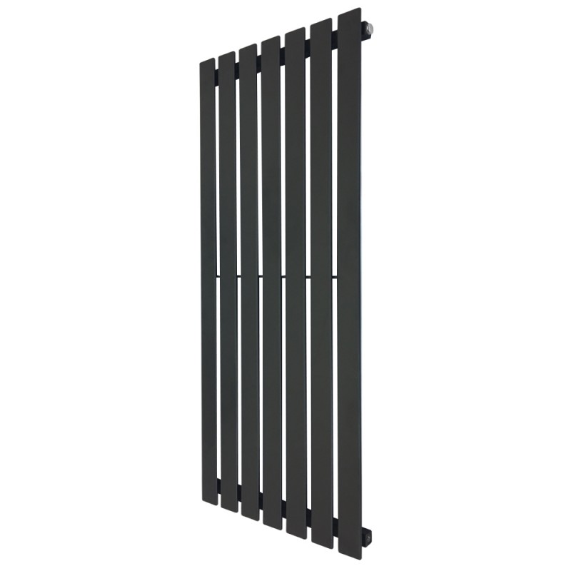 516mm x 1250mm Corwen Black Vertical Radiator