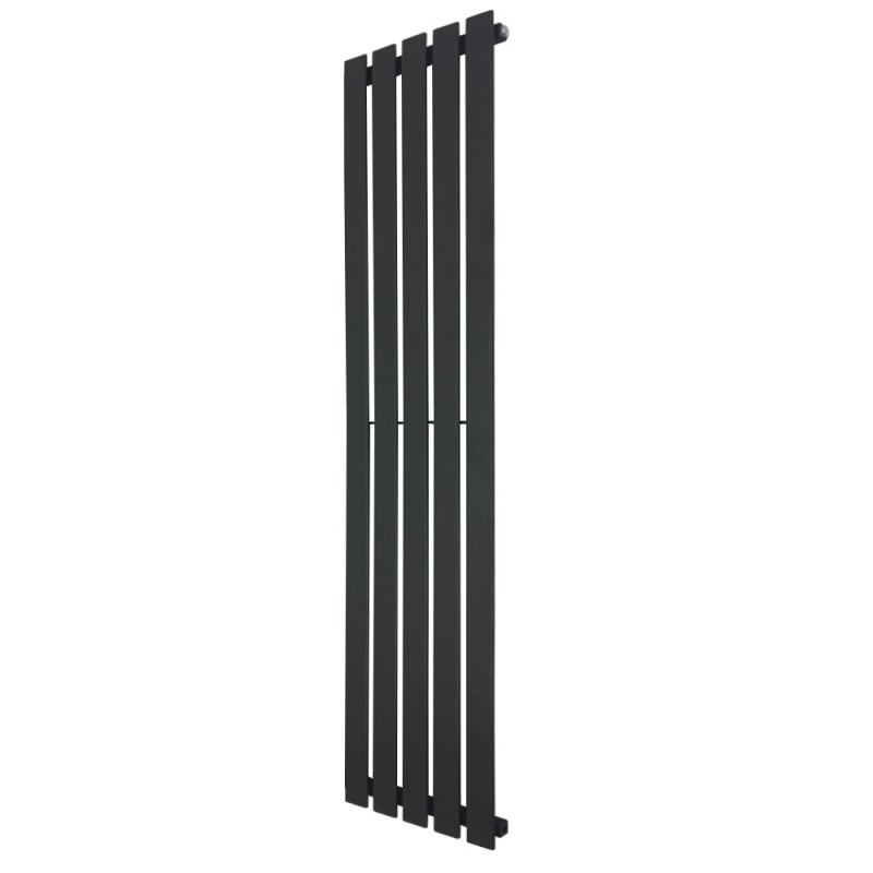 360mm x 1850mm Black Vertical Radiator