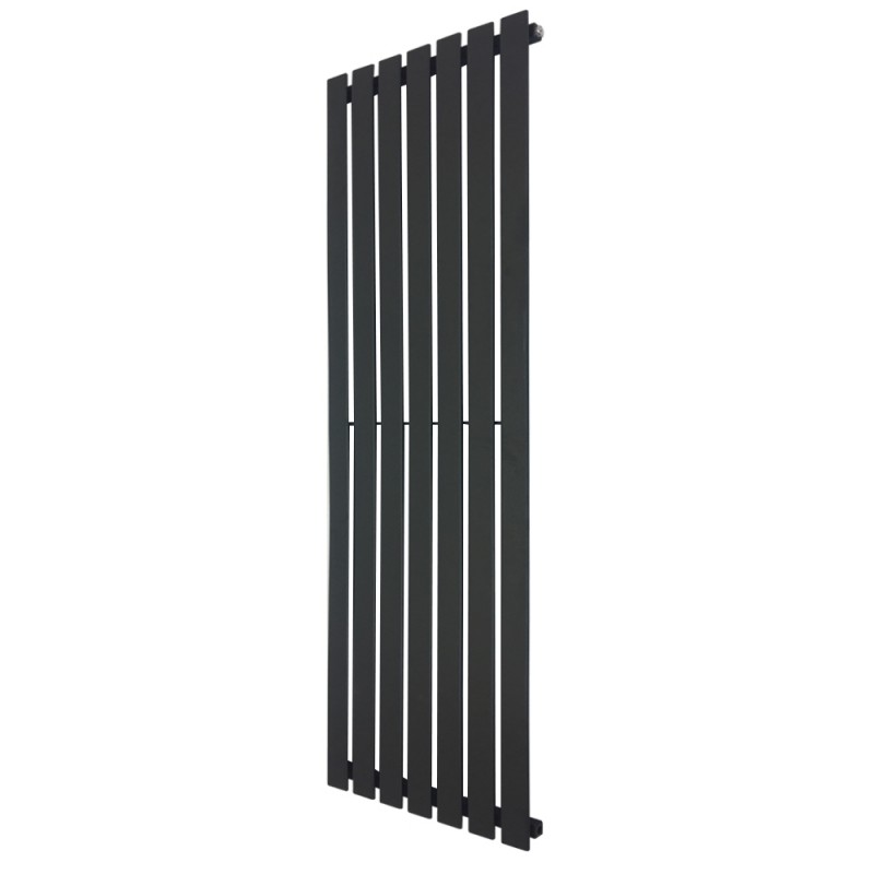 516mm x 1850mm Corwen Black Vertical Radiator