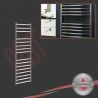 350mm (w) x 1200mm (h) Polished Stainless Steel Towel Rail