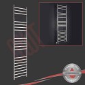 350mm (w) x 1600mm (h) Polished Stainless Steel Towel Rail