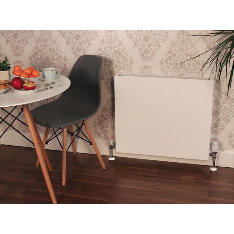 Ultraheat "Planal" Flat Panel Horizontal White Radiator (59 Sizes - Single Panel, Single Convector)