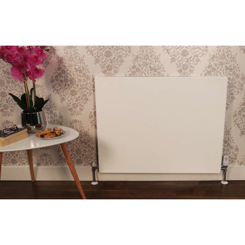 Ultraheat "Planal" Flat Panel Horizontal White Radiator (59 Sizes - Single Panel, Single Convector)