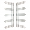 500mm (w) x 1200mm (h) Beaumaris Chrome Electric Towel Rails