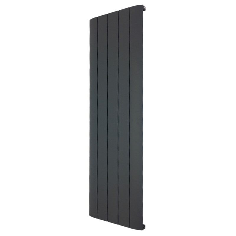 470mm (w) x 1800mm (h) "Cariad" Single Panel Anthracite Vertical Aluminium Radiator (5 Extrusions)