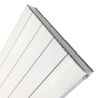 470mm (w) x 1800mm (h) Cariad White (Aluminium) Single Panel - Close up