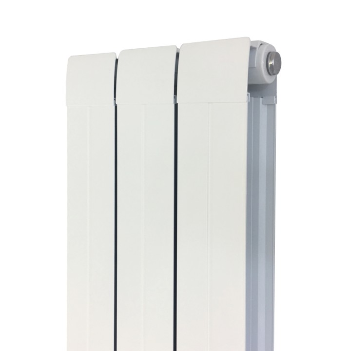 245mm (w) x 1800mm (h) Vesuvius White Radiator (Aluminium) - close up