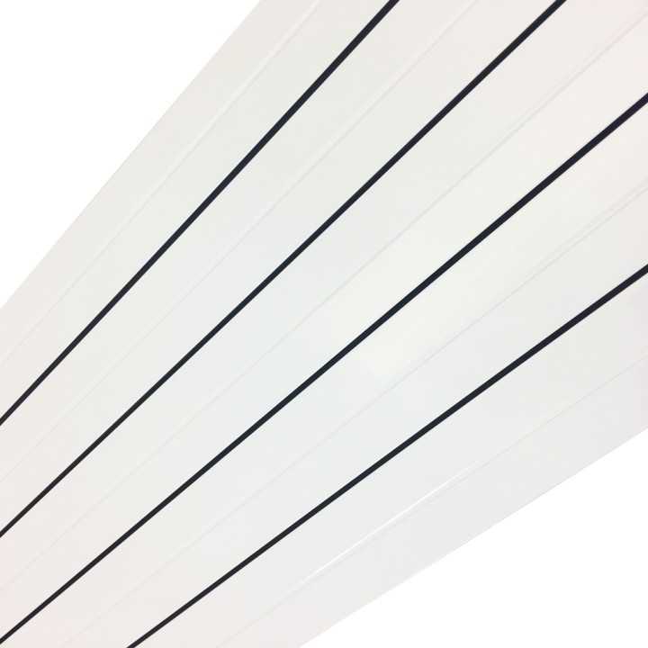 318mm (w) x 1800mm (h) Vesuvius White Radiator (Aluminium)