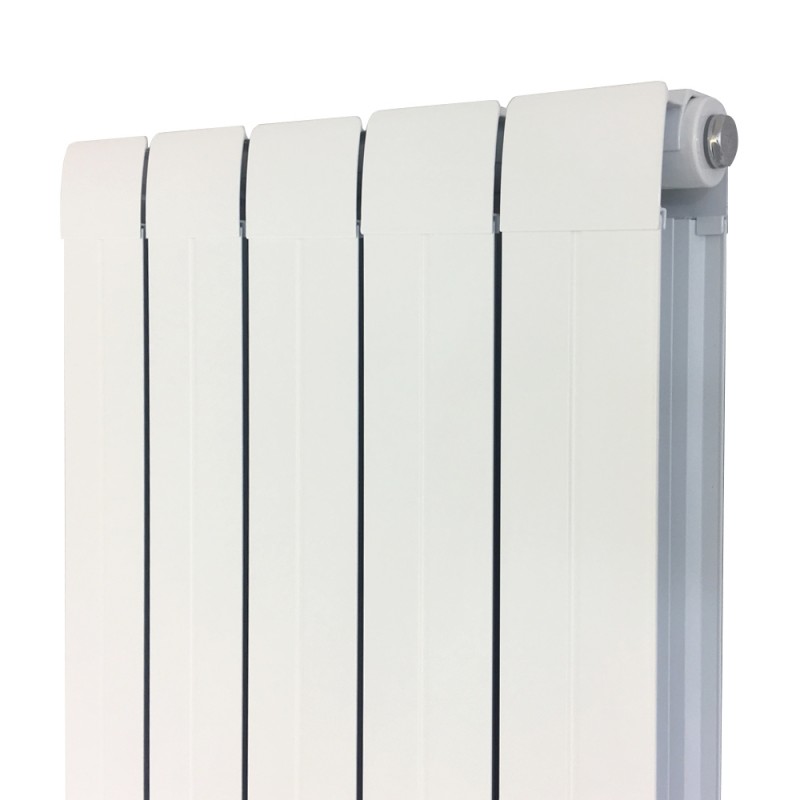 318mm (w) x 1800mm (h) Vesuvius White Radiator (Aluminium) - Close up