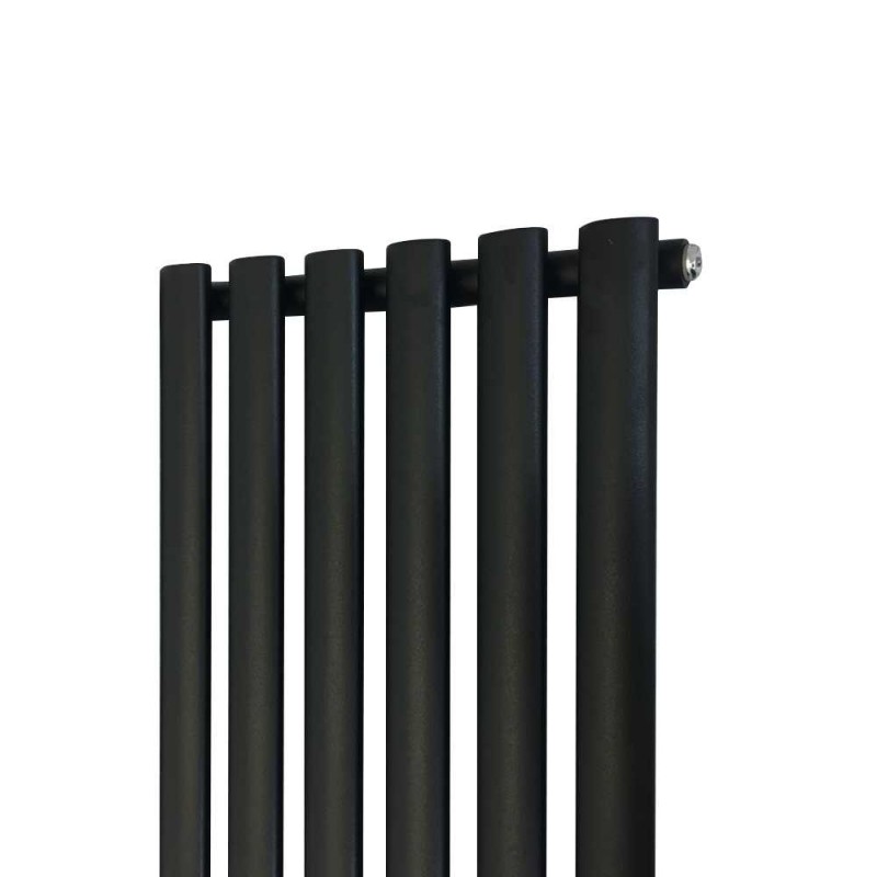 420mm (w) x 1800mm (h) Brecon Black Vertical Radiator