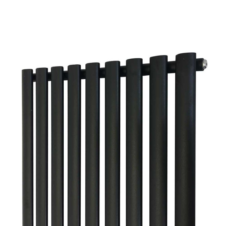 630mm (w) x 1800mm (h) Brecon Black Vertical Radiator