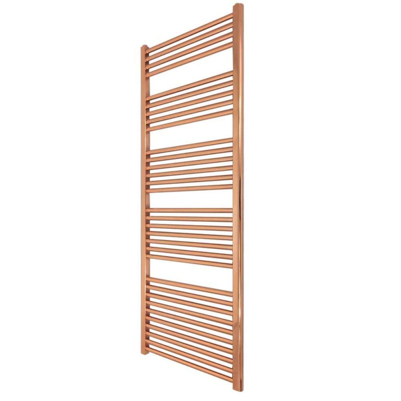 500mm (w)  x 1600mm (h) "Straight Copper" Designer Towel Rail