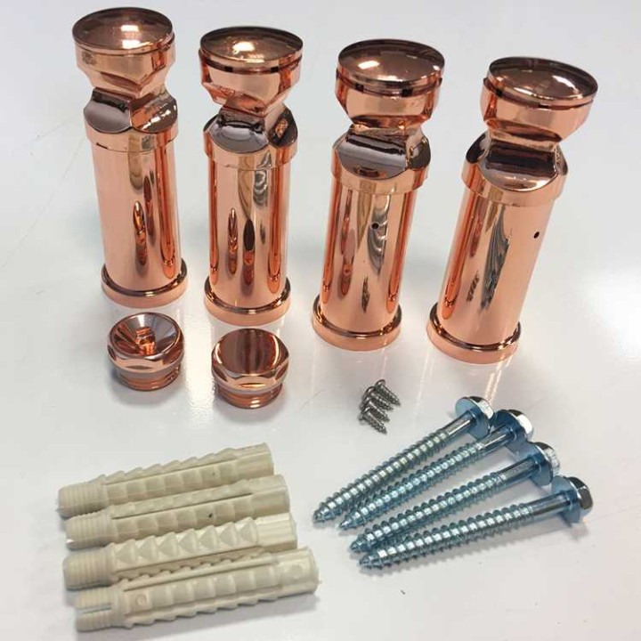 500mm (w)  x 1600mm (h) "Straight Copper" Designer Towel Rail
