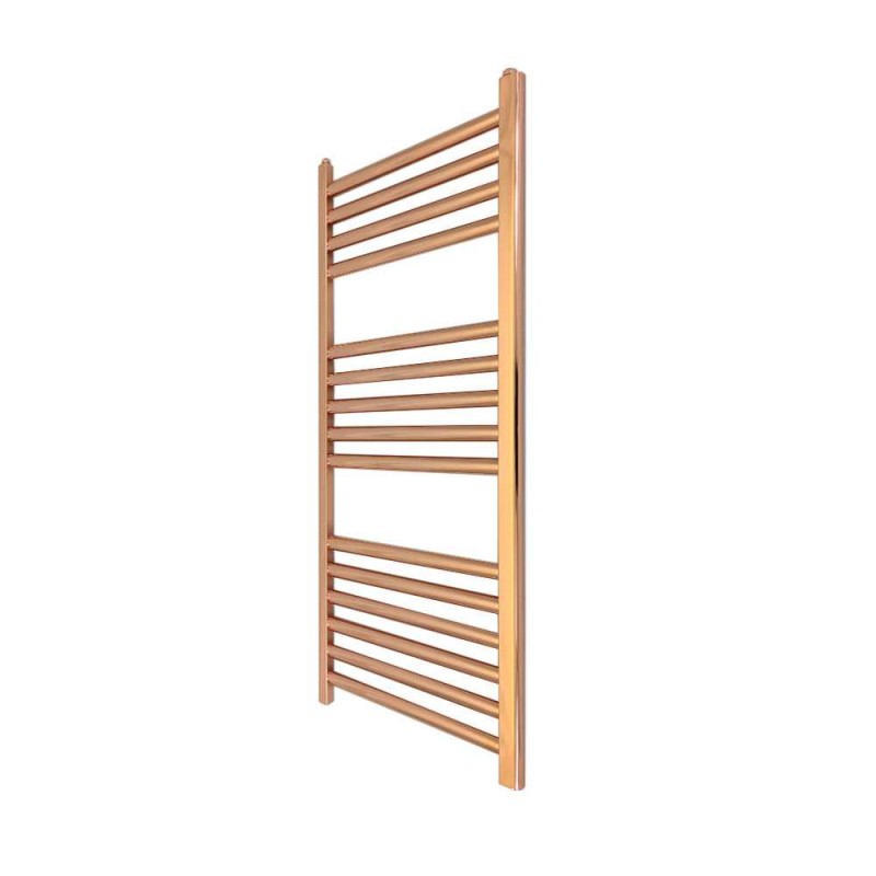 300mm (w) x 800mm (h) "Straight Copper" Designer Towel Rail