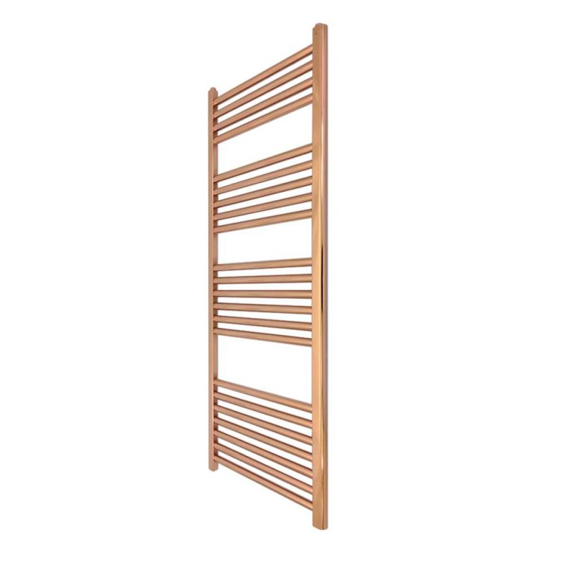 300mm (w)  x 1200mm (h) "Straight Copper" Designer Towel Rail