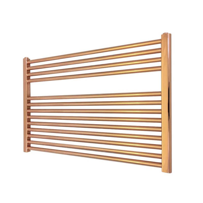 900mm (w)  x 600mm (h) "Straight Copper" Towel Rail