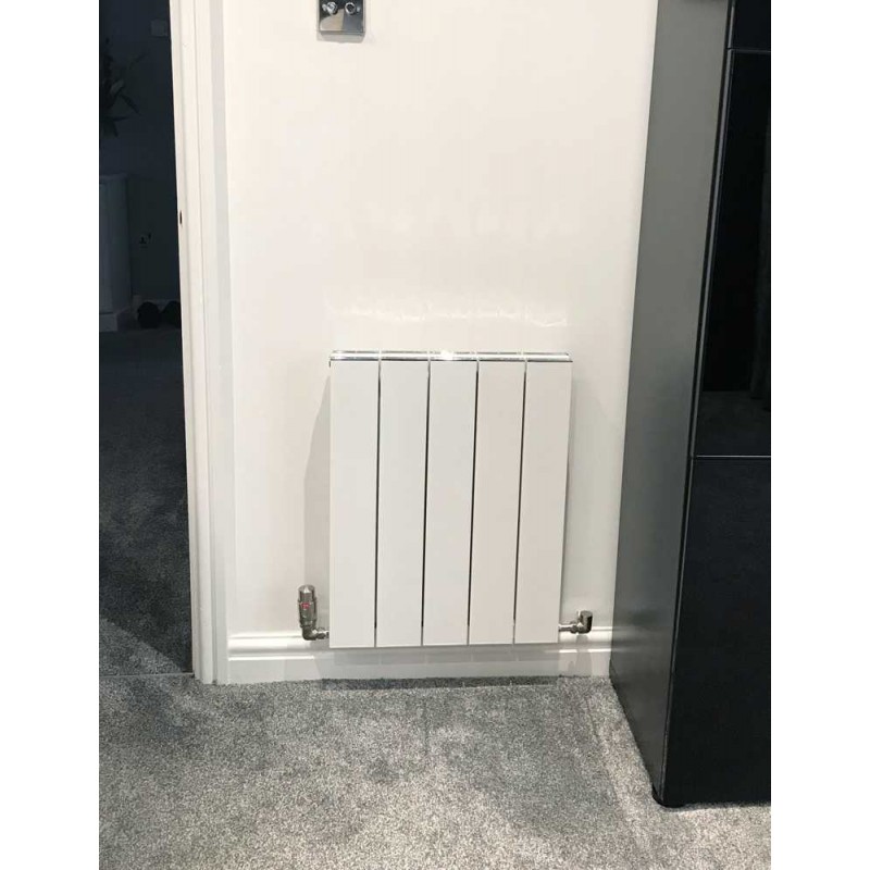 Carisa "Nemo Double" White Aluminium Flat Panel Horizontal Designer Radiators (5 Sizes)