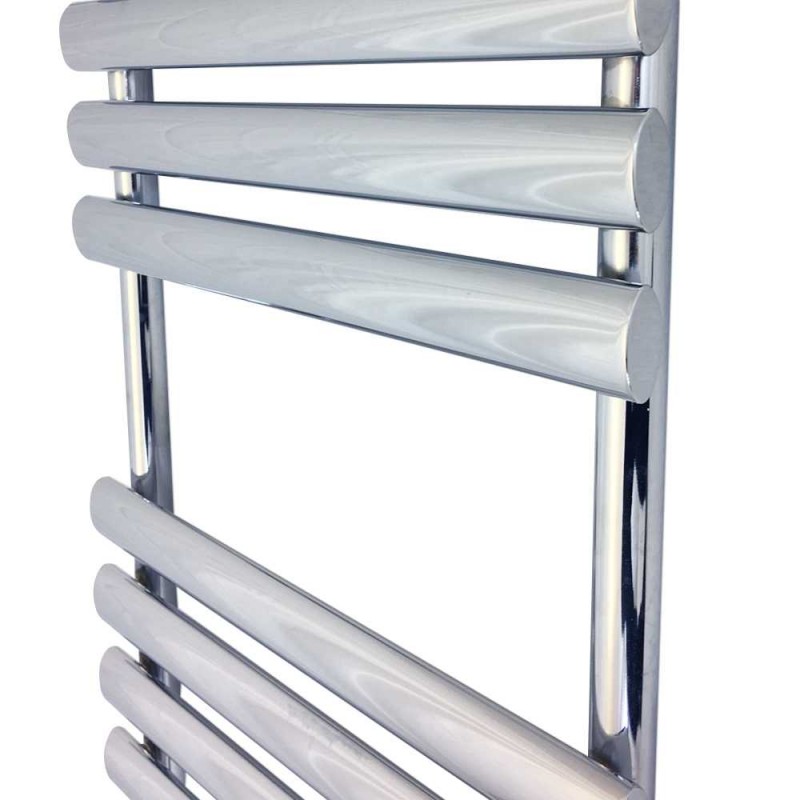 500mm (w) x 1200mm (h) Brecon Chrome Designer Towel Rail - Close up