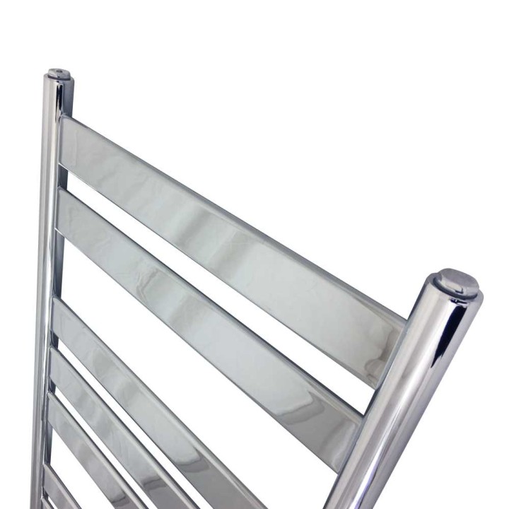 500mm x 950mm Ruthin Chrome Towel Rail - Close up