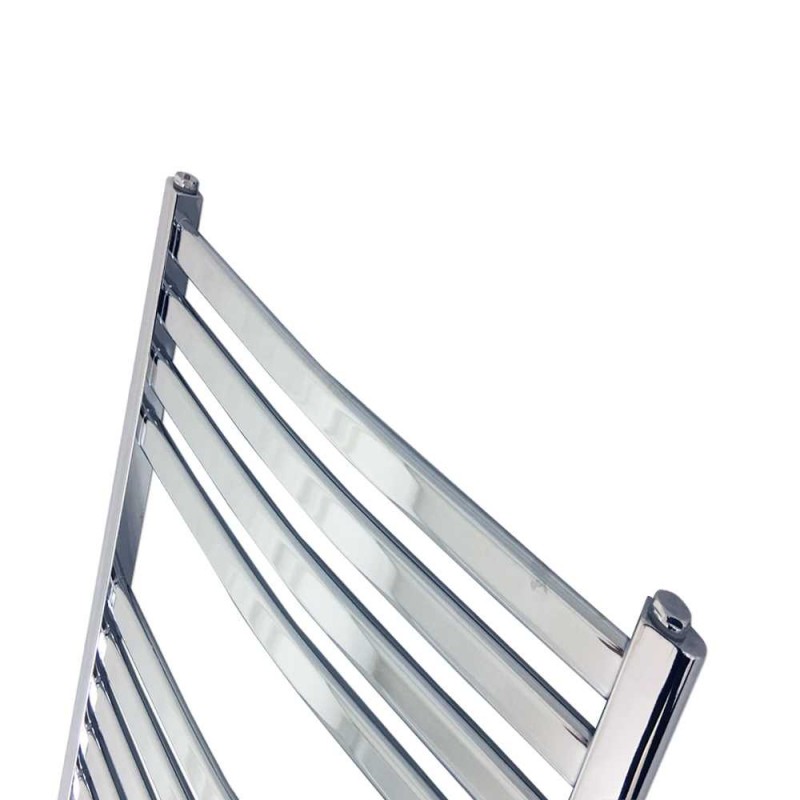 500mm x 800mm Ellipse Chrome Towel Rail - Close up