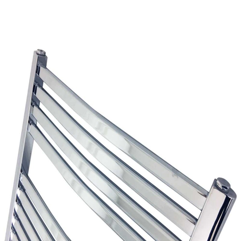 600mm x 800mm Ellipse Chrome Towel Rail - Close up