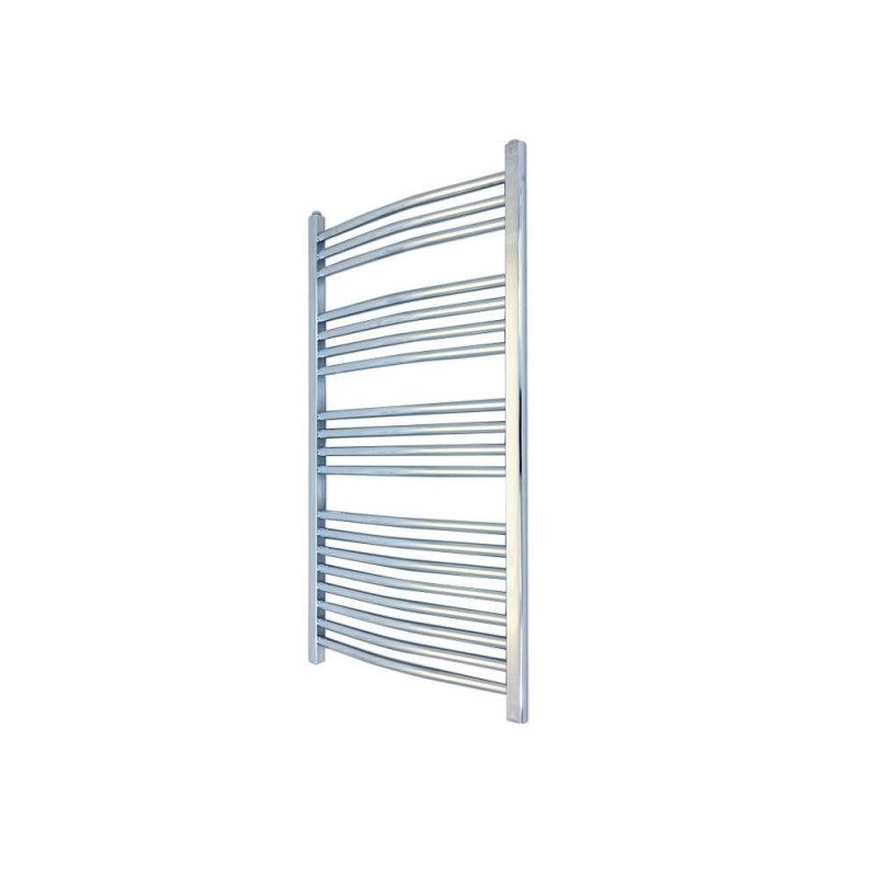 400mm  x 1000mm Curved Chrome Towel Rail