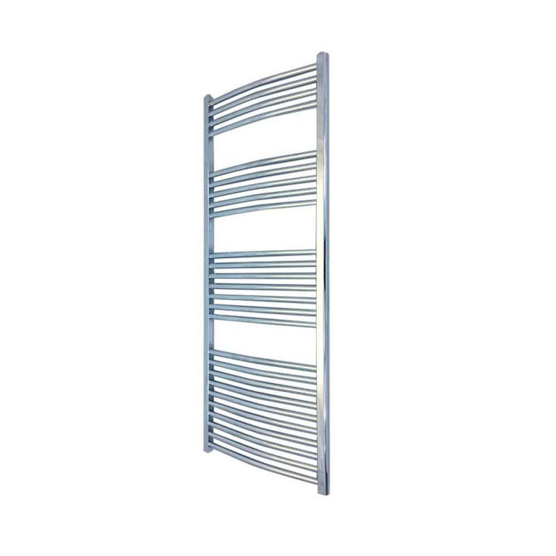 400mm  x 1400mm Curved Chrome Towel Rail