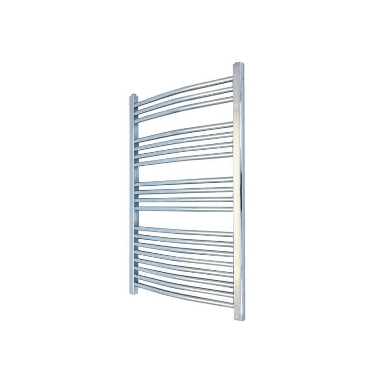 500mm  x 1000mm Curved Chrome Towel Rail