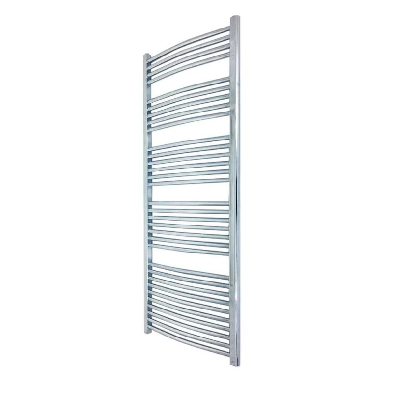 500mm  x 1600mm Curved Chrome Towel Rail