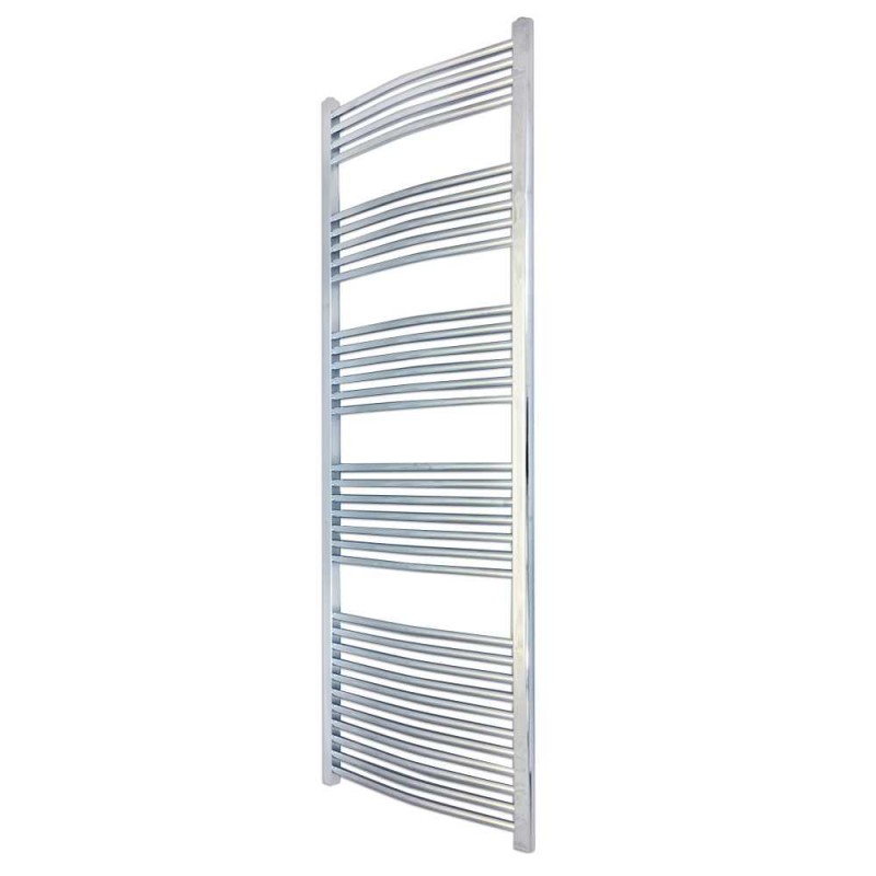 500mm  x 1800mm Curved Chrome Towel Rail