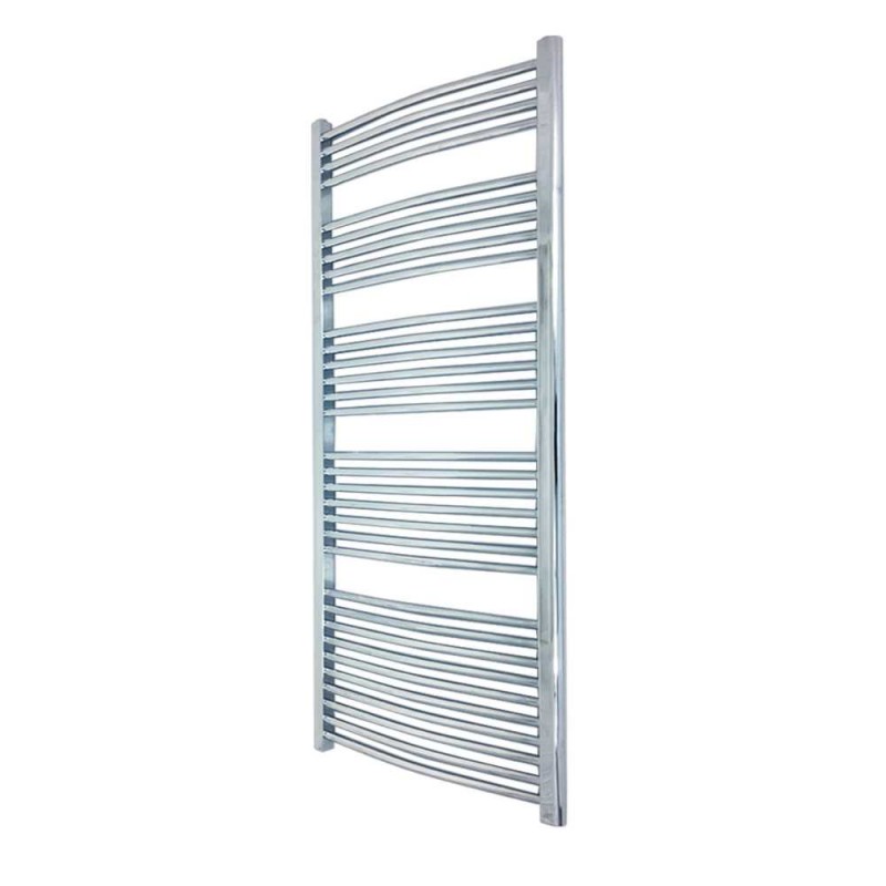 600mm  x 1600mm Curved Chrome Towel Rail