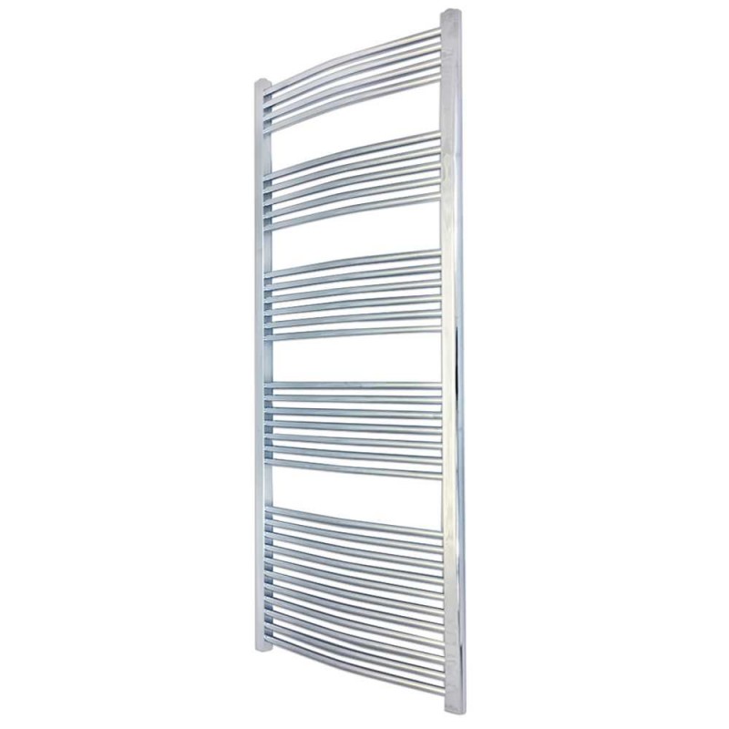 600mm  x 1800mm Curved Chrome Towel Rail