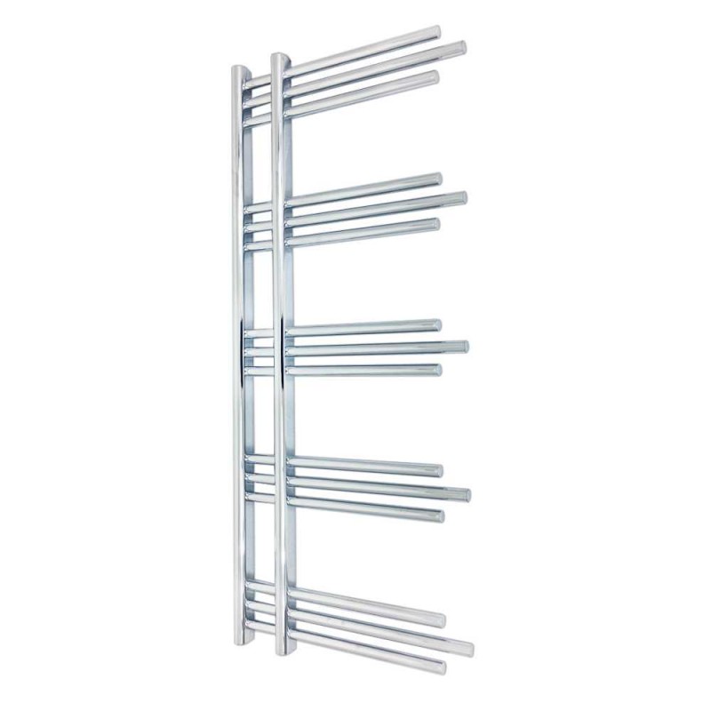 500mm (w) x 1200mm (h) Beaumaris Chrome Designer Towel Rail