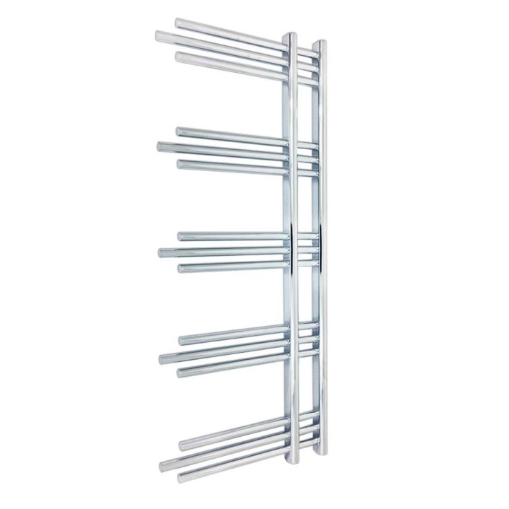 500mm (w) x 1200mm (h) Beaumaris Chrome Designer Towel Rail