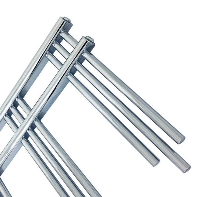 500mm (w) x 1200mm (h) Beaumaris Chrome Designer Towel Rail - Close up