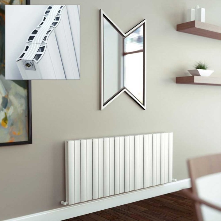 Ultraheat "Virtu" White Horizontal Designer Radiators