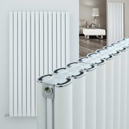 Ultraheat "Visage" White Vertical Aluminium Designer Radiators (16 Sizes)