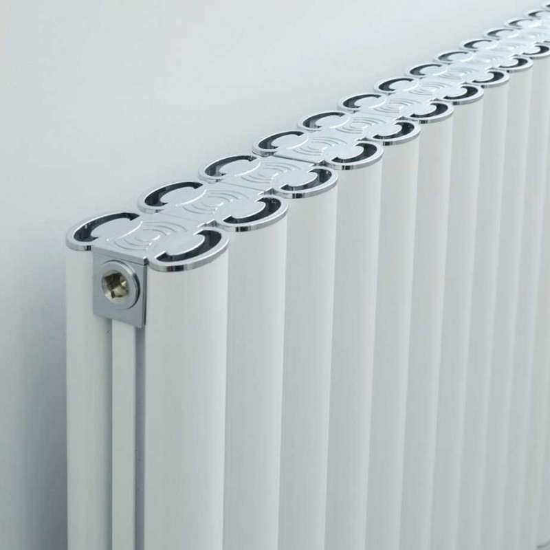 Ultraheat "Visage" White Horizontal Aluminium Designer Radiators (22 Sizes)