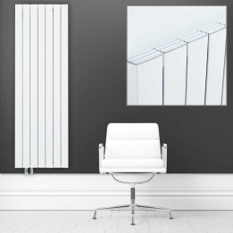 Ultraheat "Smyrna" White Vertical Aluminium Designer Radiators (12 Sizes)