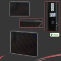1000W "Nova Live R" Black Electric Panel Heater - 500mm(w) x 400mm(h)