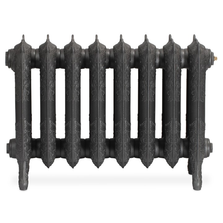 Charleston 470mm 3 Column Cast Iron Radiator - Side View
