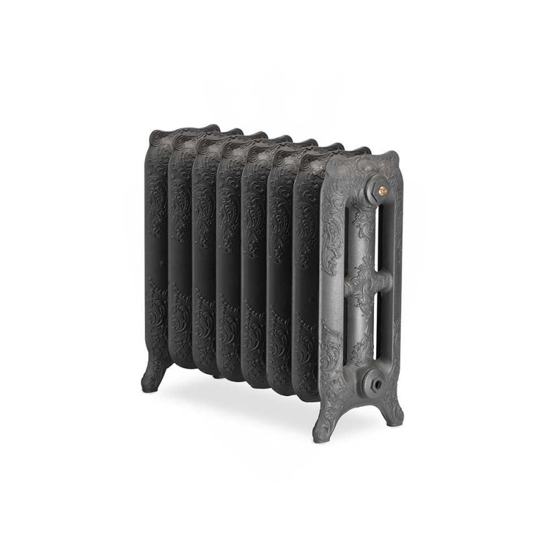 The "Charlestone" 570mm (H) 3 Column Traditional Victorian Cast Iron Radiator - Close up