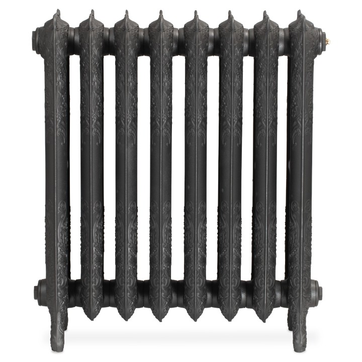 Charleston 765mm 3 Column Cast Iron Radiator - Side View