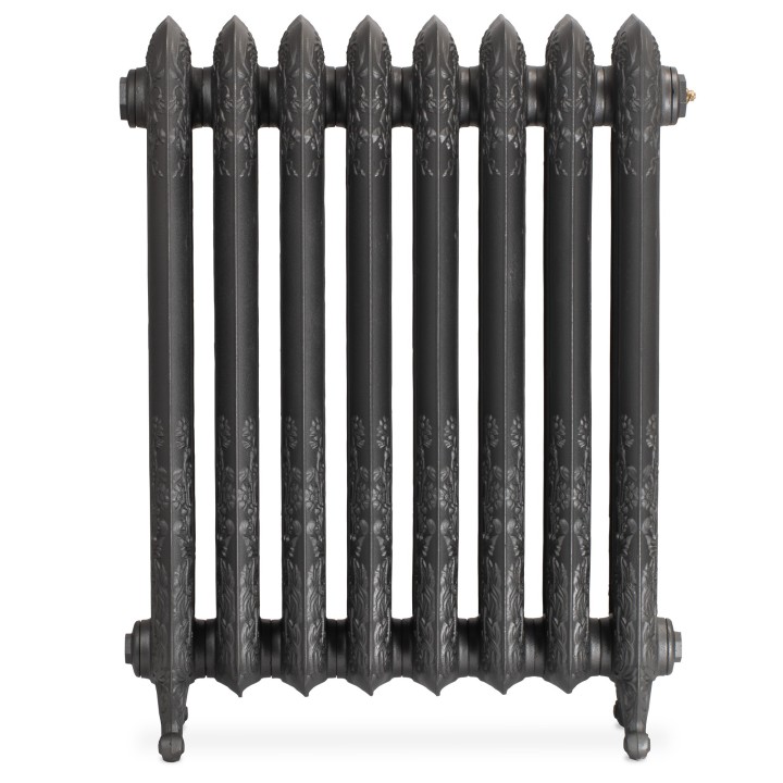 Albion 790mm 2 Column Ornate Cast Iron Radiator - Side View