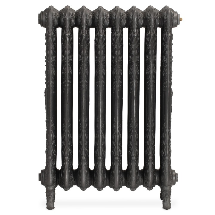 Alexandria 800mm Ornate Cast Iron Radiator - Side View