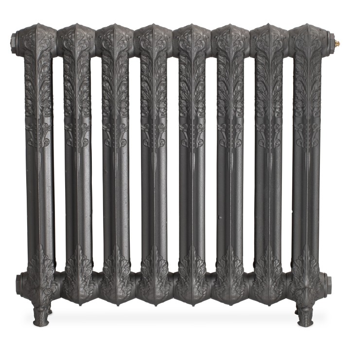 Regal 740mm 2 Column Cast Iron Radiator - Side View